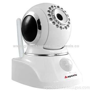 Wireless Low-cost IP Camera WiFi, PIR/Motion Detection, Night Vision to 15m, P2P
